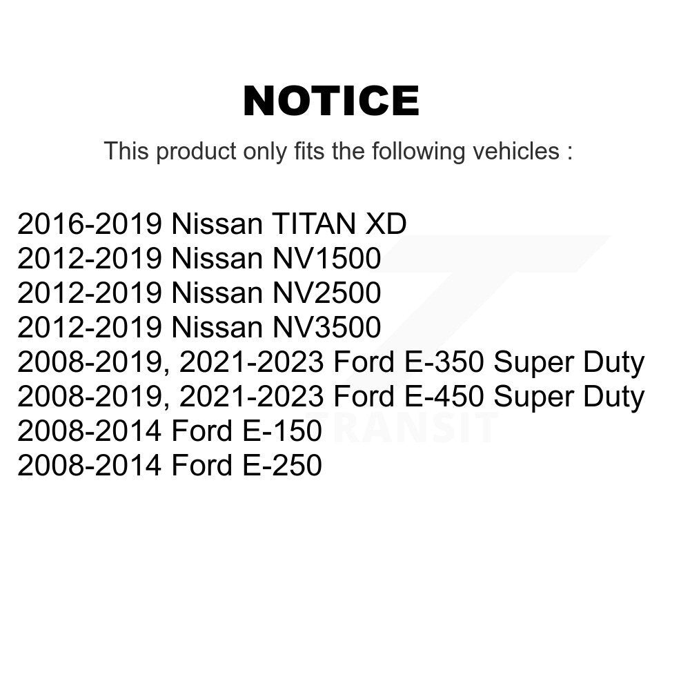 Sabot de frein de stationnement arrière, pour Ford E-350 Super Duty E-250 Nissan E-450 E-150 TITA