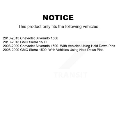 Sabot de frein à tambour arrière pour GMC Sierra 1500 Chevrolet Silverado NB-960B