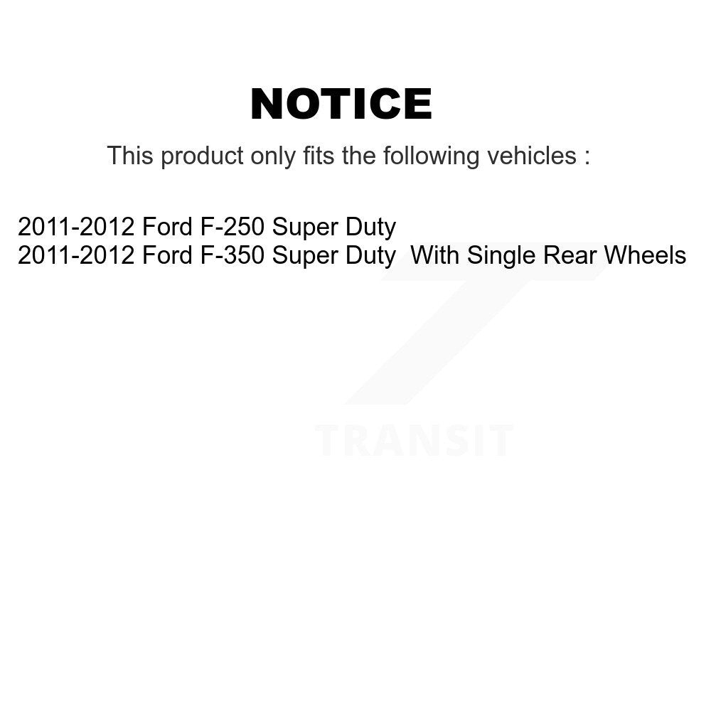 Sabot de frein de stationnement arrière pour Ford F-350 Super Duty F-250 2011-2012 NB-990B