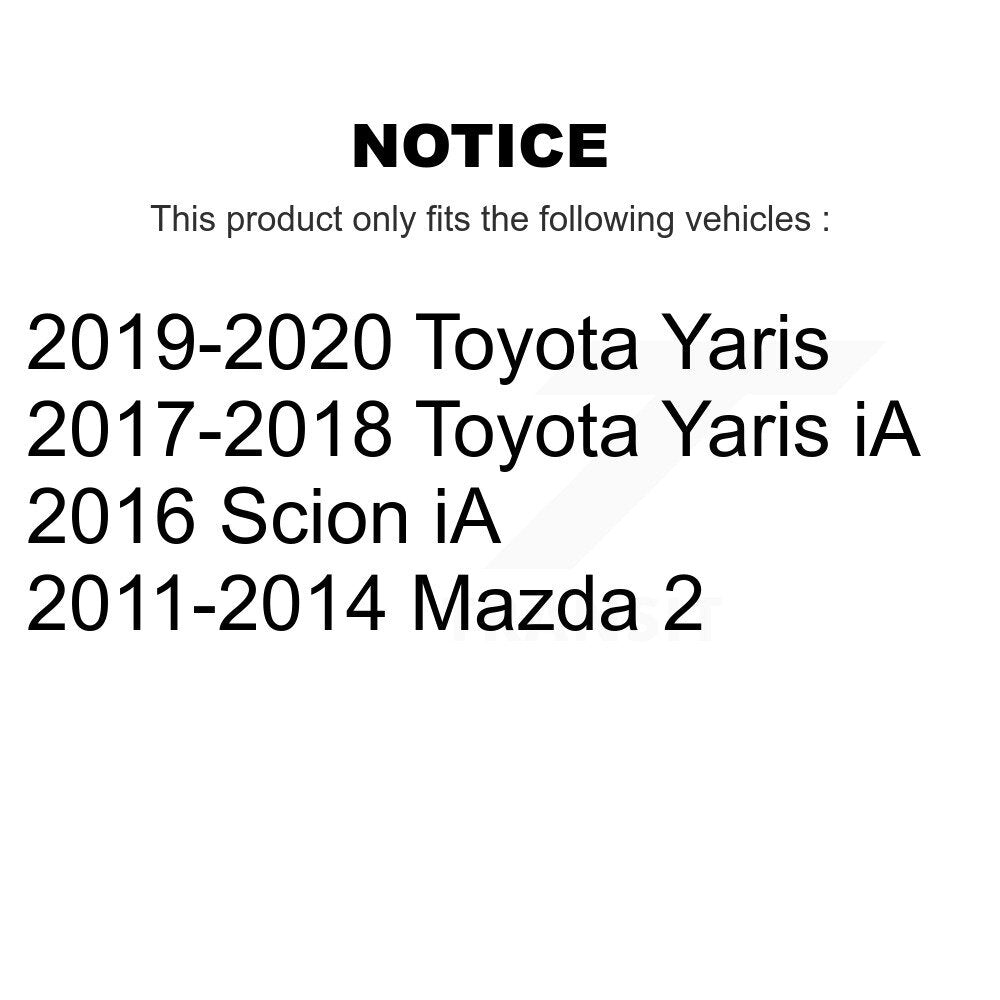 Sabot de frein à tambour arrière pour Mazda 2 Toyota Yaris iA Scion NB-991B