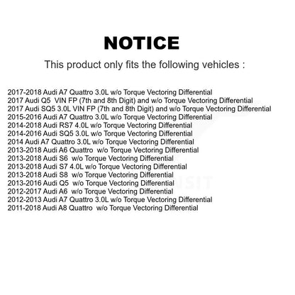 Arbre d'essieu CV arrière, pour Audi Q5 A6 Quattro A7 SQ5 A8 S6 RS7 S7 S8 NCV-AD23008