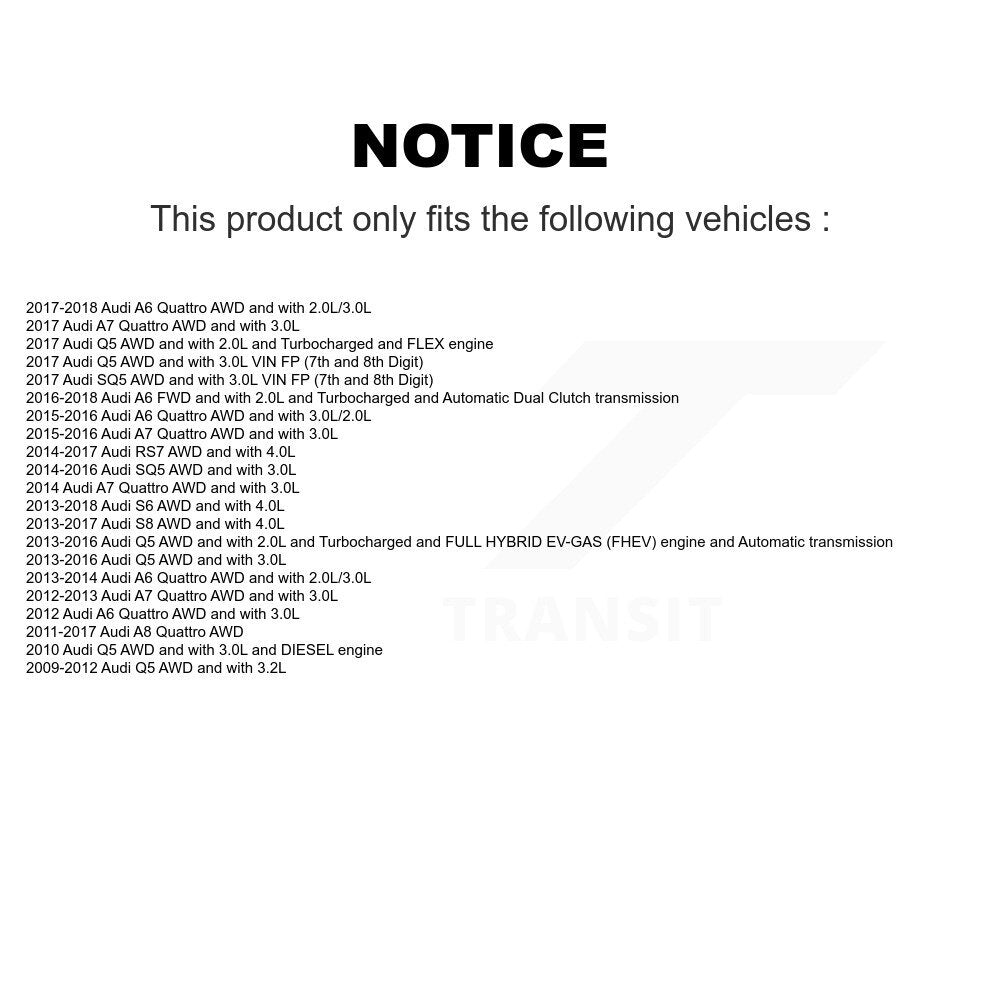 Arbre d'essieu CV avant, pour Audi Q5 A6 Quattro A7 SQ5 A8 S6 RS7 S8 NCV-AD23019