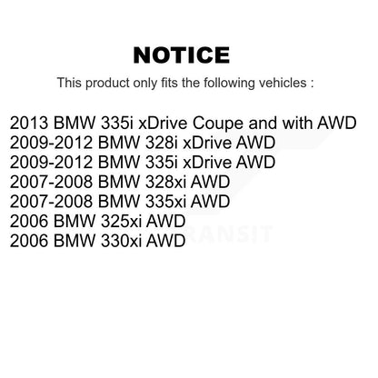 Arbre d'essieu CV avant gauche, pour BMW 328i xDrive 335i 328xi 335xi 325xi 330xi