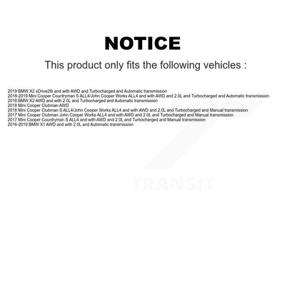 Arbre d'essieu CV avant droit, pour BMW X1 Mini Cooper Countryman X2 Clubman