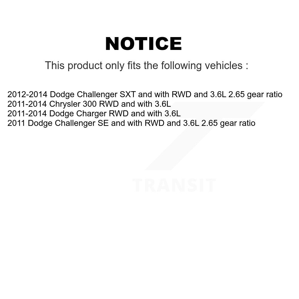 Arbre d'essieu CV arrière gauche pour Dodge Chrysler 300 chargeur Challenger NCV-CH12005