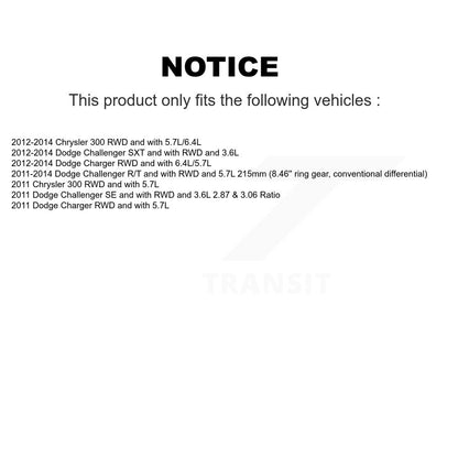 Arbre d'essieu CV arrière gauche pour Dodge Chrysler 300 chargeur Challenger NCV-CH12008