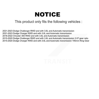 Arbre d'essieu CV arrière gauche pour Dodge Charger Challenger Chrysler 300 NCV-CH12063