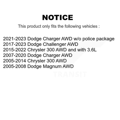 Arbre d'essieu CV avant droit pour Dodge Chrysler 300 chargeur Challenger Magnum