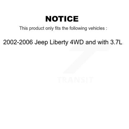 Arbre d'essieu CV avant droit pour Jeep Liberty 4WD 2002-2006 avec 3,7 l NCV-CH82015