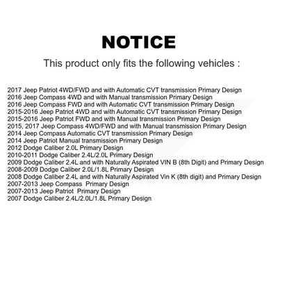 Arbre d'essieu CV avant gauche pour Jeep Patriot Compass Dodge Caliber NCV-CH82017