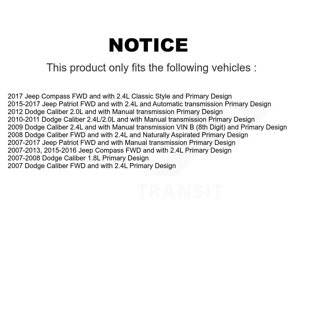 Arbre d'essieu CV avant droit pour Jeep Patriot Compass Dodge Caliber NCV-CH82020