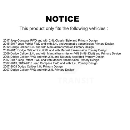 Arbre d'essieu CV avant droit pour Jeep Patriot Compass Dodge Caliber NCV-CH82020