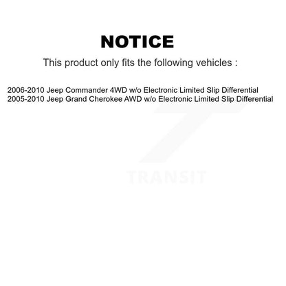 Arbre d'essieu CV avant gauche pour Jeep Grand Cherokee Commander NCV-CH82501