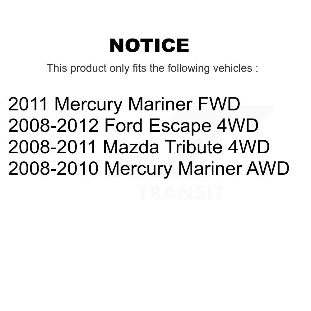 Arbre d'essieu CV arrière droit, pour Ford Escape Mazda hommage Mercury Mariner