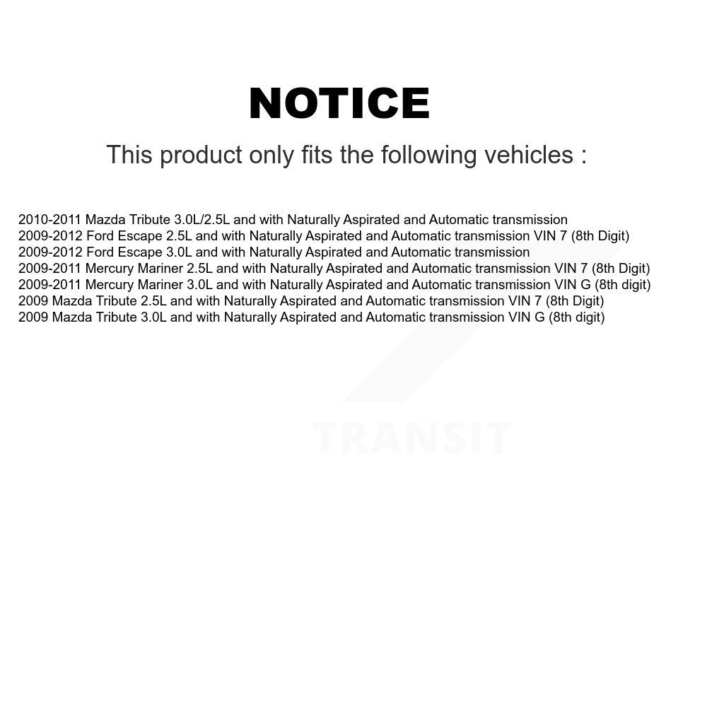 Arbre d'essieu CV avant gauche, pour Ford Escape Mazda hommage Mercury Mariner