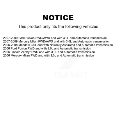 Arbre d'essieu CV avant gauche, pour Ford Fusion Mazda 6 Lincoln Zephyr Mercury Milan
