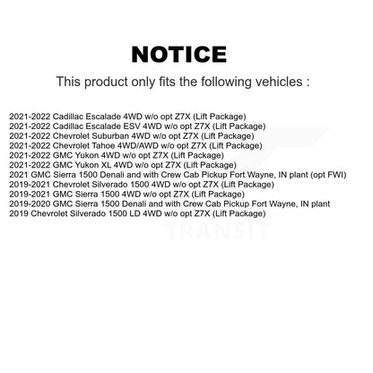 Arbre d'essieu CV avant, pour Chevrolet GMC Silverado 1500 Sierra Yukon Tahoe LD XL