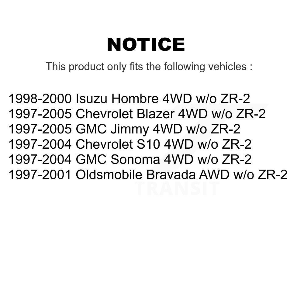Arbre d'essieu CV avant gauche, pour Chevrolet GMC Blazer S10 Jimmy Sonoma Isuzu Hombre