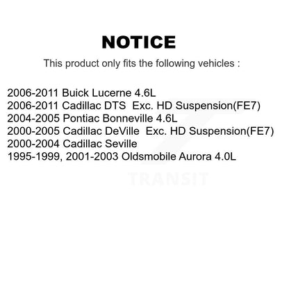 Arbre d'essieu avant CV pour Buick Lucerne Cadillac DTS DeVille Oldsmobile Aurora