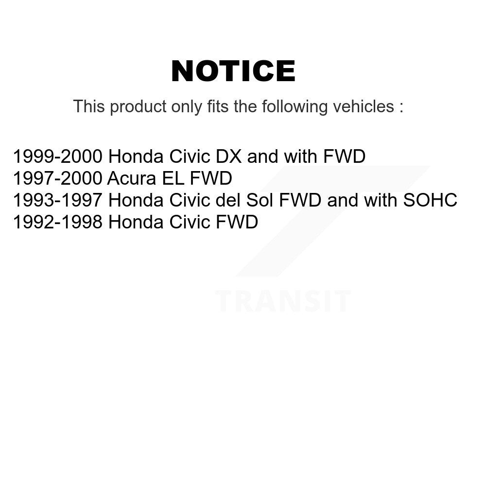Arbre d'essieu CV avant droit pour Honda Civic Acura EL del Sol NCV-HO36516