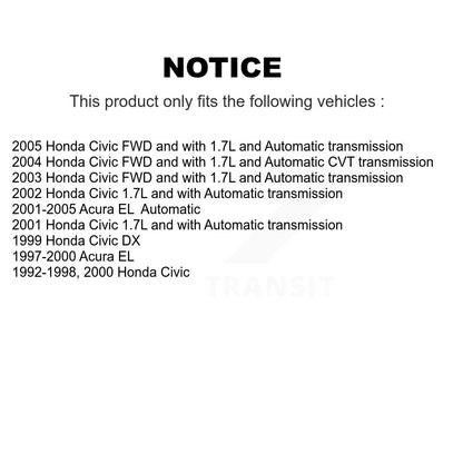 Arbre d'essieu CV avant gauche pour Honda Civic Acura EL NCV-HO36517