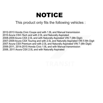 Arbre d'essieu CV avant droit pour Honda Civic Acura CSX NCV-HO36571