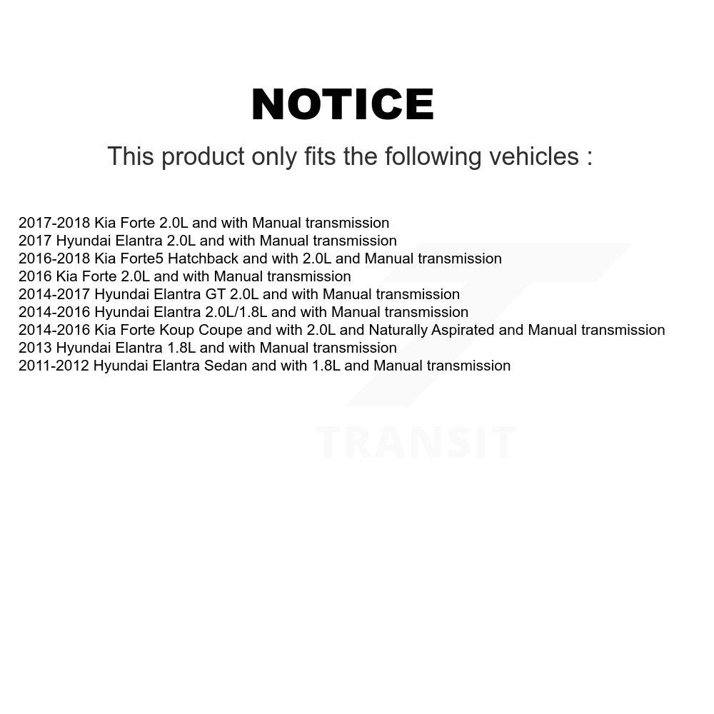 Arbre d'essieu CV avant gauche, pour Hyundai Elantra Kia Forte GT Forte5 Koup