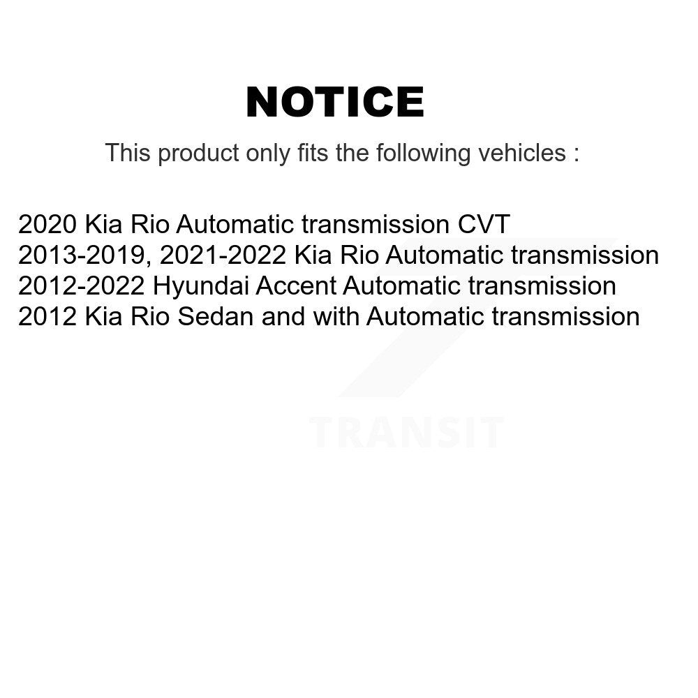Arbre d'essieu CV avant droit pour Hyundai Accent Kia Rio NCV-HY37091