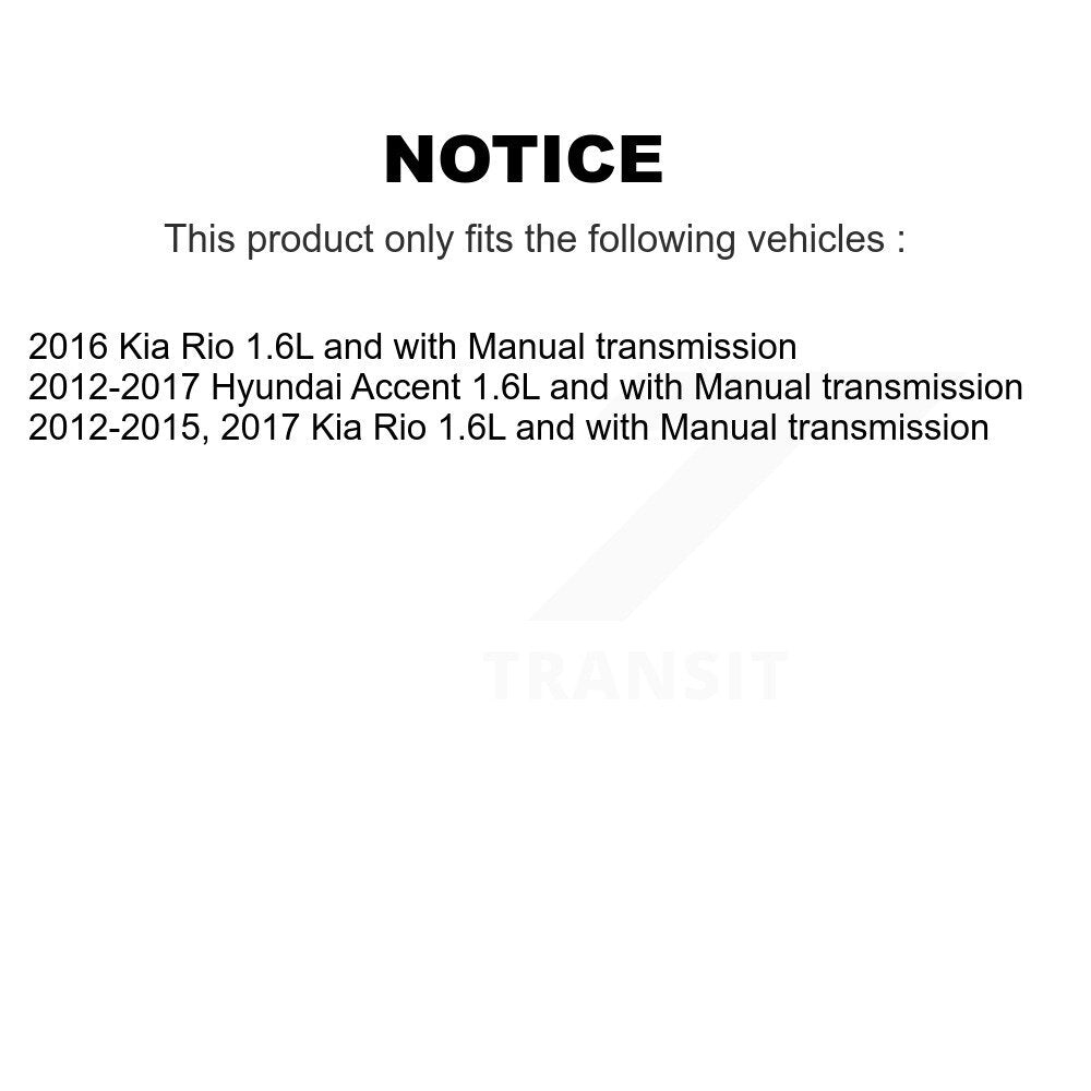 Arbre d'essieu CV avant droit pour Hyundai Accent Kia Rio NCV-HY37120