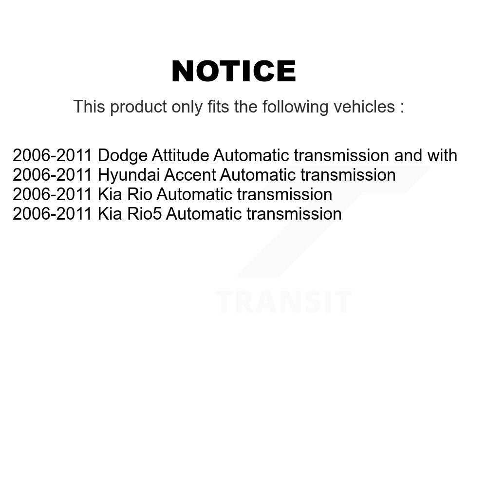 Arbre d'essieu CV avant droit, pour Hyundai Accent Kia Rio Rio5 Dodge Attitude