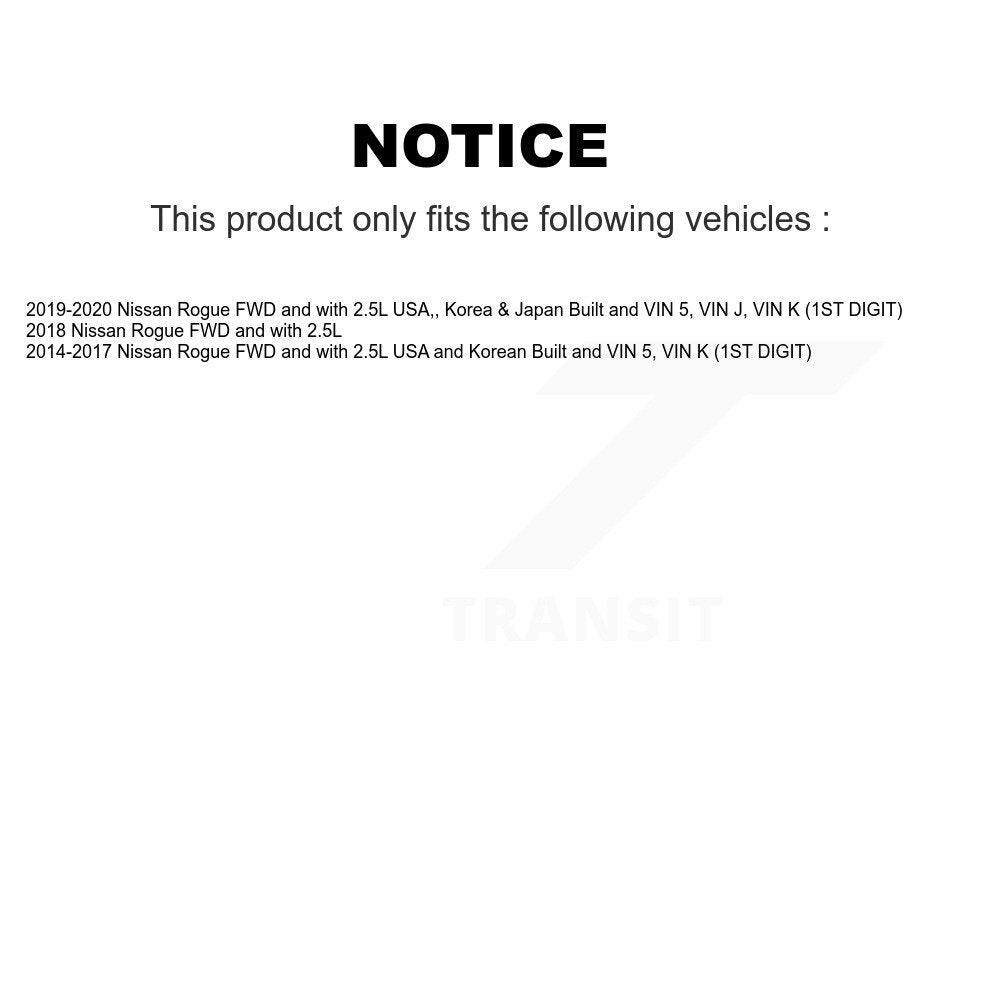 Arbre d'essieu CV avant droit pour Nissan Rogue FWD avec 2,5 L NCV-NI53055