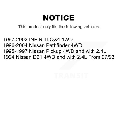 Arbre d'essieu avant CV pour Nissan Pathfinder INFINITI QX4 pick-up D21 NCV-NI53128