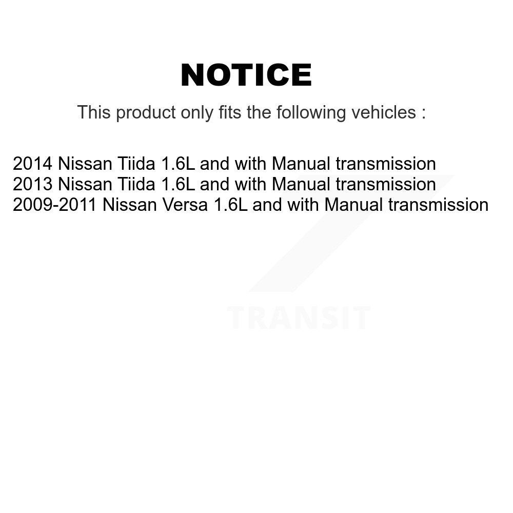 Arbre d'essieu CV avant droit pour Nissan Versa Tiida 1,6 L avec transmission manuelle
