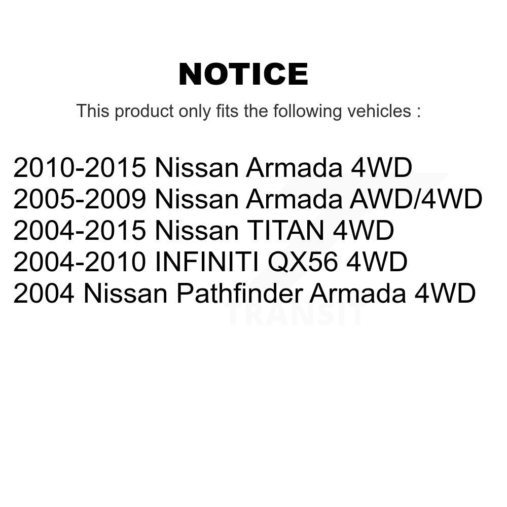 Arbre d'essieu CV avant, pour Nissan TITAN Armada INFINITI QX56 Pathfinder NCV-NI5359