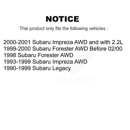 Arbre d'essieu CV avant pour Subaru Legacy Impreza Forester NCV-SB66037