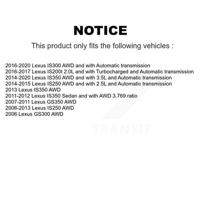 Arbre d'essieu CV avant droit, pour Lexus IS250 IS300 IS350 GS350 GS300 IS200t