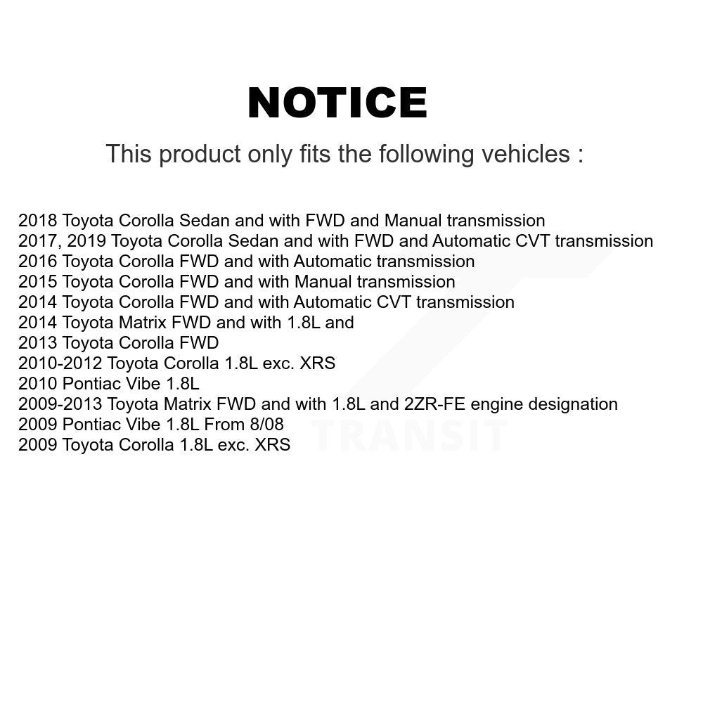 Arbre d'essieu CV avant gauche, pour Toyota Corolla Matrix Pontiac Vibe NCV-TO69051