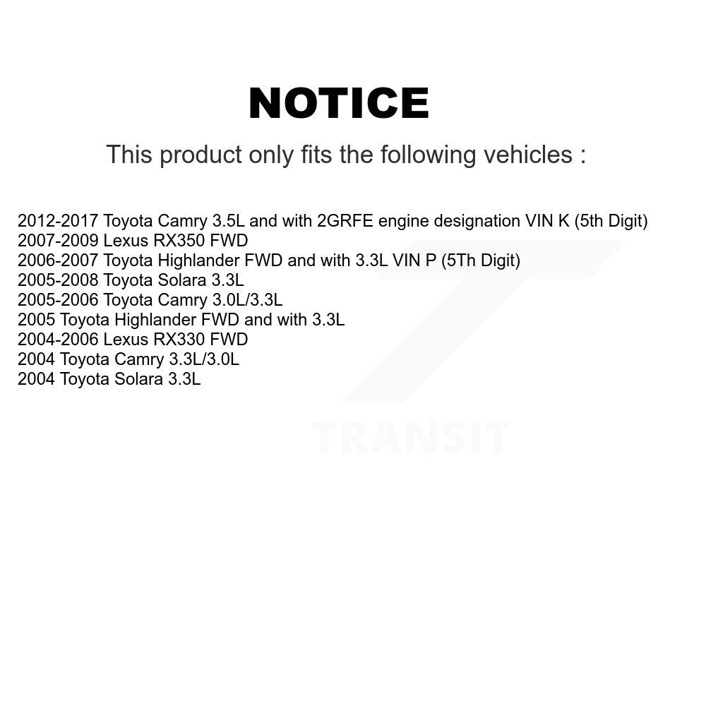 Arbre d'essieu CV avant gauche, pour Toyota Camry Lexus RX350 RX330 Highlander Solara