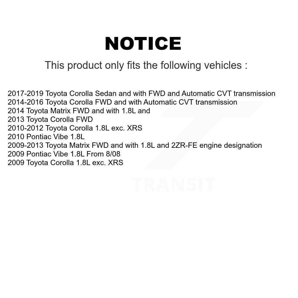 Arbre d'essieu CV avant droit, pour Toyota Corolla Matrix Pontiac Vibe NCV-TO69588