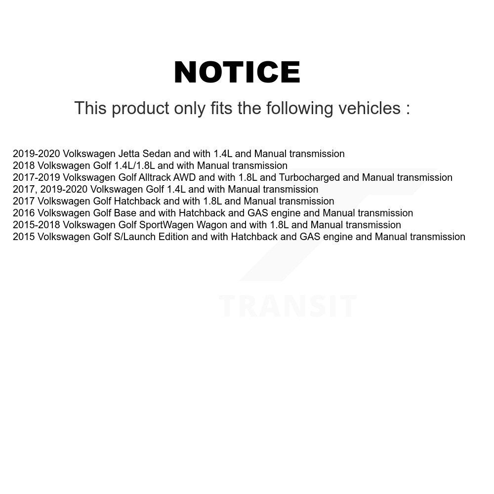 Arbre d'essieu CV avant gauche, pour Volkswagen Golf Jetta SportWagen Alltrack
