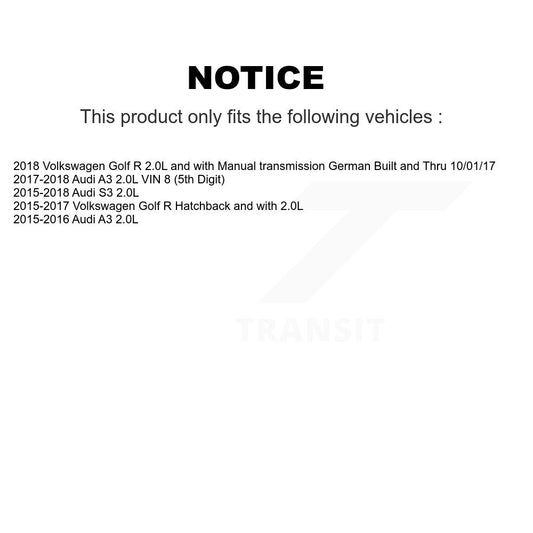 Arbre d'essieu CV avant droit, pour Volkswagen Golf R Audi A3 S3 NCV-VW23049