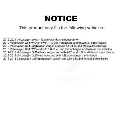 Arbre d'essieu CV avant droit, pour Volkswagen Golf Jetta SportWagen Alltrack