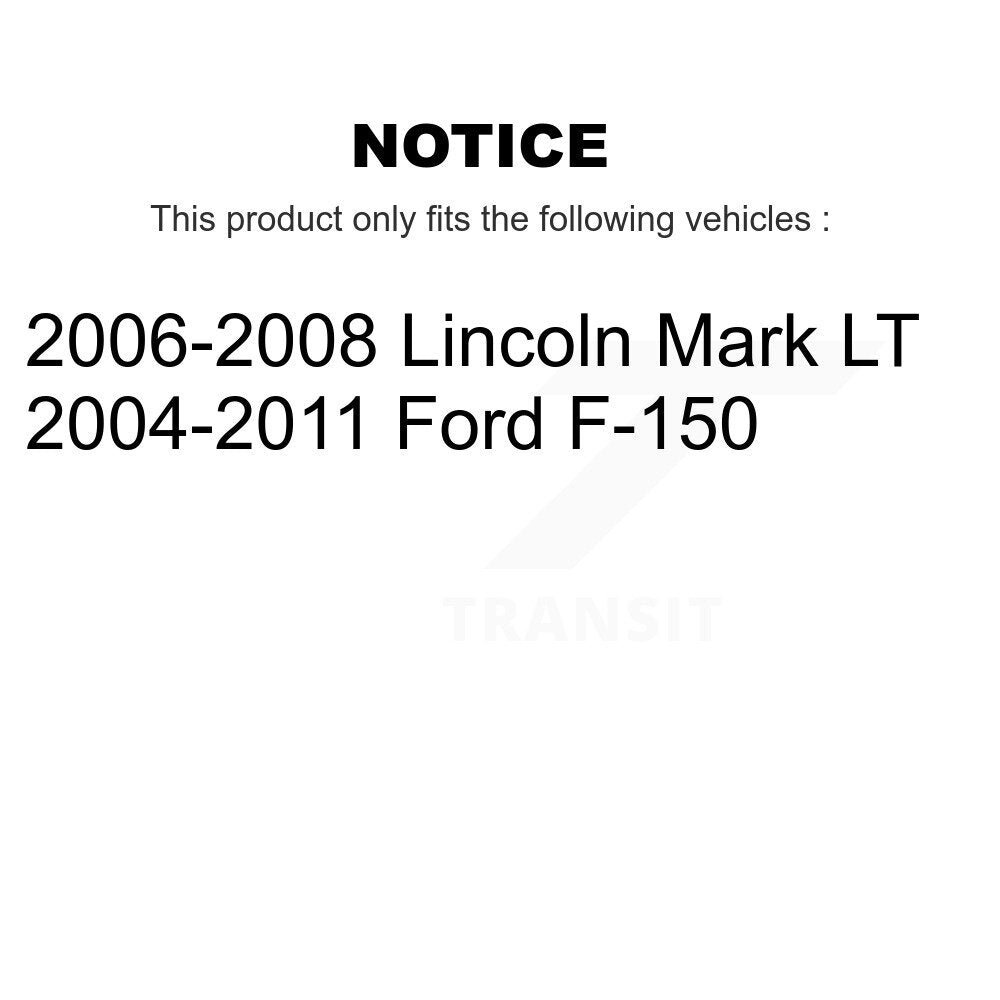 Plaquettes de frein à disque semi-métalliques arrière pour Ford F-150 Lincoln Mark LT NWF-ASD1012