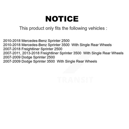 Plaquettes de frein à disque semi-métalliques arrière, pour Mercedes-Benz Sprinter 2500 3500 Dodge