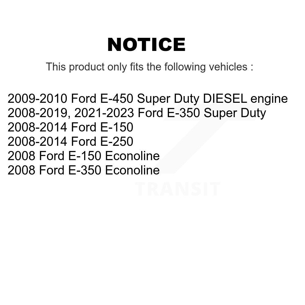 Plaquettes de frein à disque semi-métalliques arrière, pour Ford E-350 Super Duty E-250 E-150 E-450