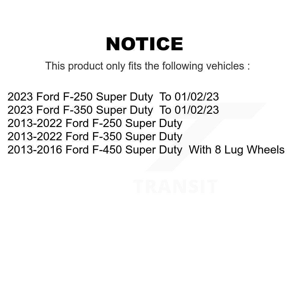 Plaquettes de frein à disque semi-métalliques avant, pour Ford F-350 Super Duty F-250 F-450