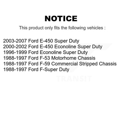 Plaquettes de frein à disque semi-métalliques pour Ford E-450 Econoline Super Duty F-53 Motorhom