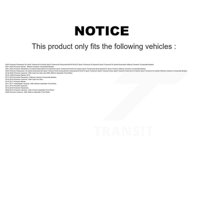 Plaquettes de frein à disque à faible teneur en métal pour Porsche Cayenne Macan Volkswagen Touareg