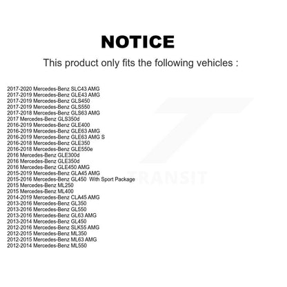 Plaquettes de frein arrière à disque à faible teneur en métal pour Mercedes-Benz ML350 GLE400 GLE350 GL350 S