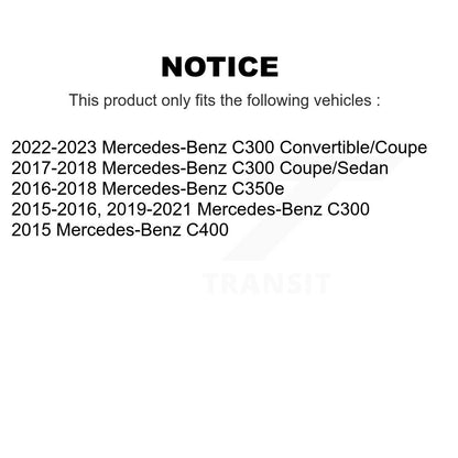 Plaquettes de frein à disque à faible teneur en métal arrière pour Mercedes-Benz C300 C400 C350e NWF-EPS1795